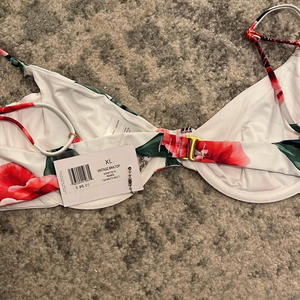 WeWoreWhat Floral Vintage Swim Top - Picture 6 of 7
